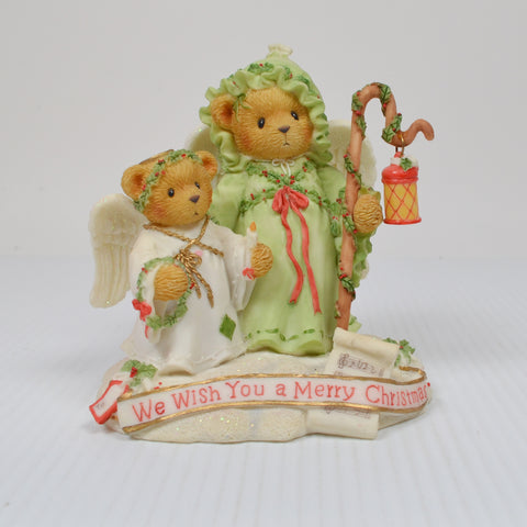 Cherished Teddies Beverly and Lila 104145 We Wish You A Merry Christmas 2002
