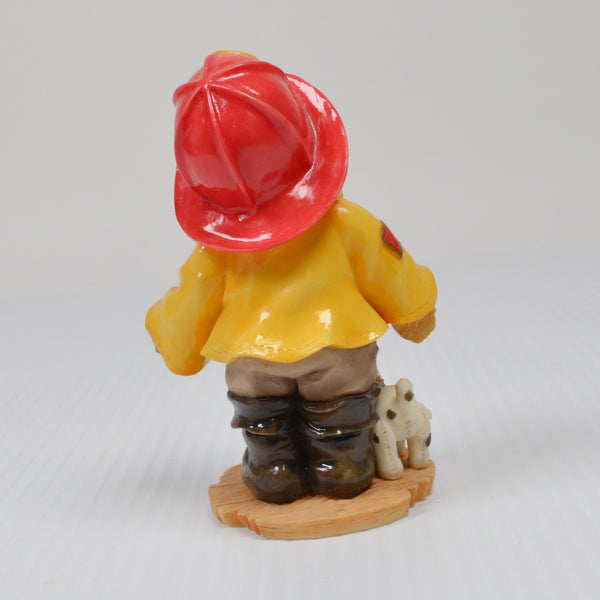 Cherished Teddies Kurtis D Claw Fireman Figurine CT961 Members Only 1996