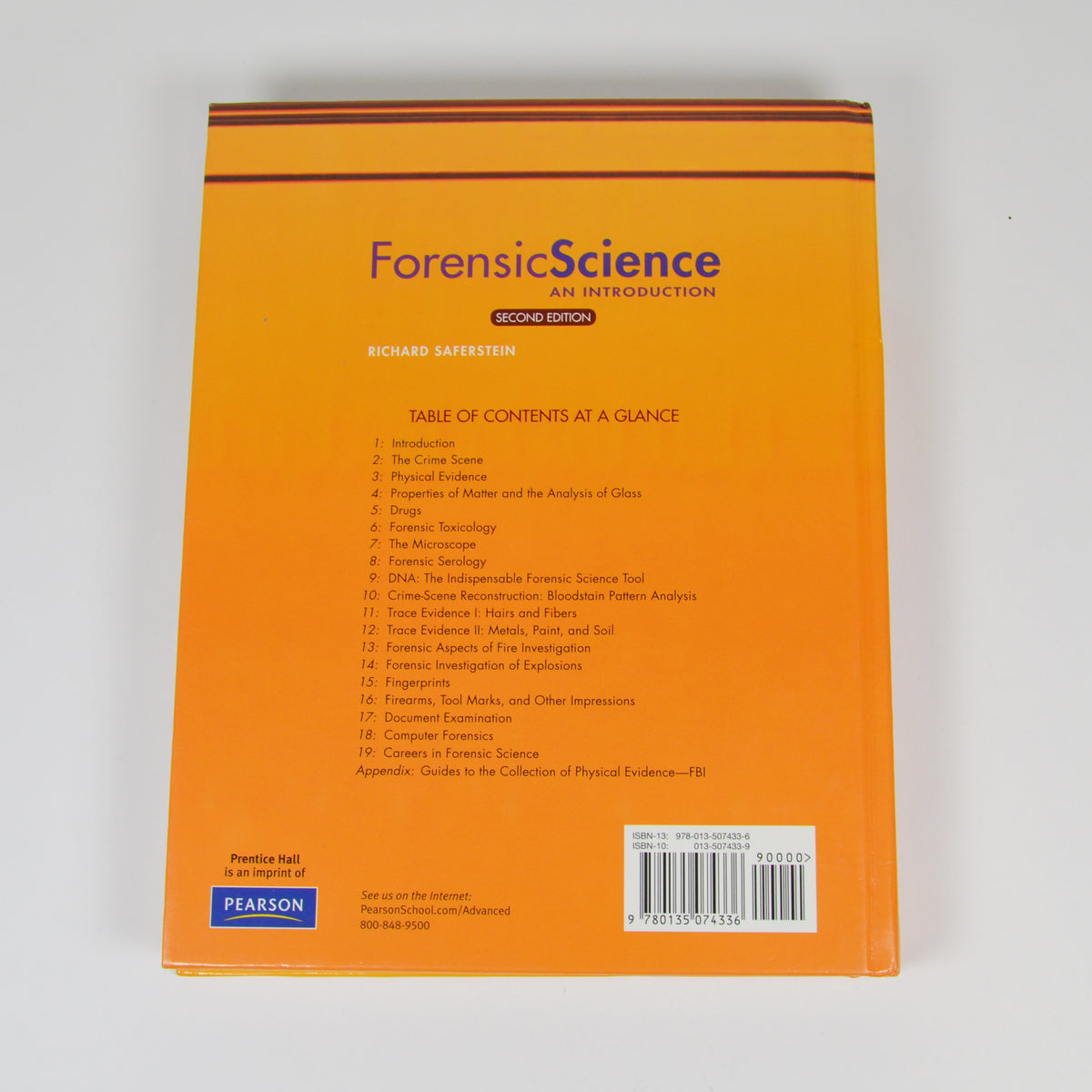 Forensic Science An Introduction by Richard Saferstein - 2nd Edition S ...