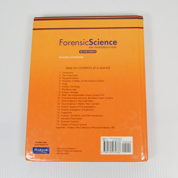 Forensic Science An Introduction by Richard Saferstein - 2nd Edition Student HC