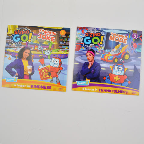 Super Book Gizmo Go - Season 2 - Thankfulness / Kindness DVD Lot of 2