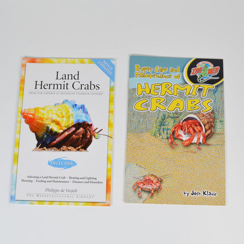 Land Hermit Crabs by Philippe de Vosjoli - Proper Care of Hermit Crabs Lot of 2