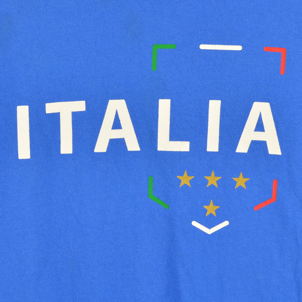 Italia - Blue T-Shirt - Size M Medium - Anvil Tag - Italy Flag