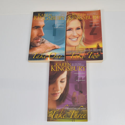 Karen Kingsbury Lot 3 Above The Line Series - Take One, Two, Three - Paperback