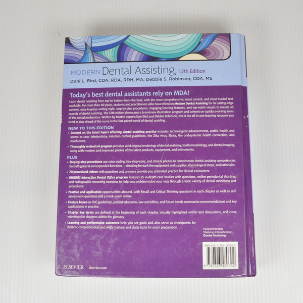 Modern Dental Assisting by Bird, Robinson - 12th Edition - Hardcover
