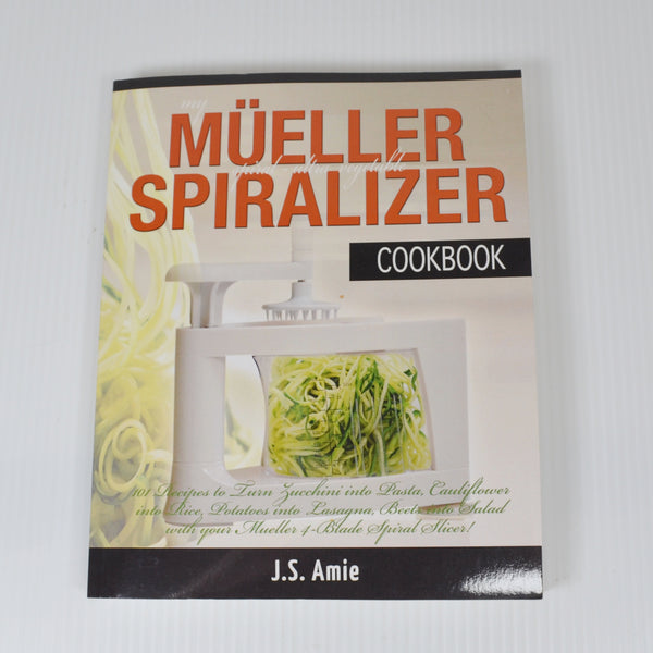 Mueller Spiral Ultra 4-Blade Spiralizer, 8 in 1 Spiral Slicer, Citrus Juicer + Cookbook