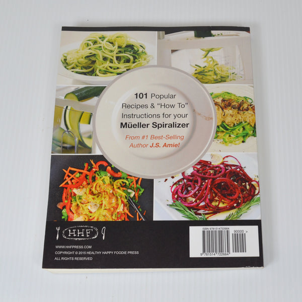 Mueller Spiral Ultra 4-Blade Spiralizer, 8 in 1 Spiral Slicer, Citrus Juicer + Cookbook
