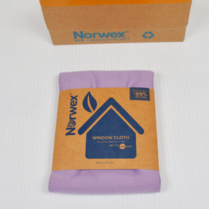 Norwex Window Cloth, Microfiber Purple, Chemical Free, 45cm X 45cm