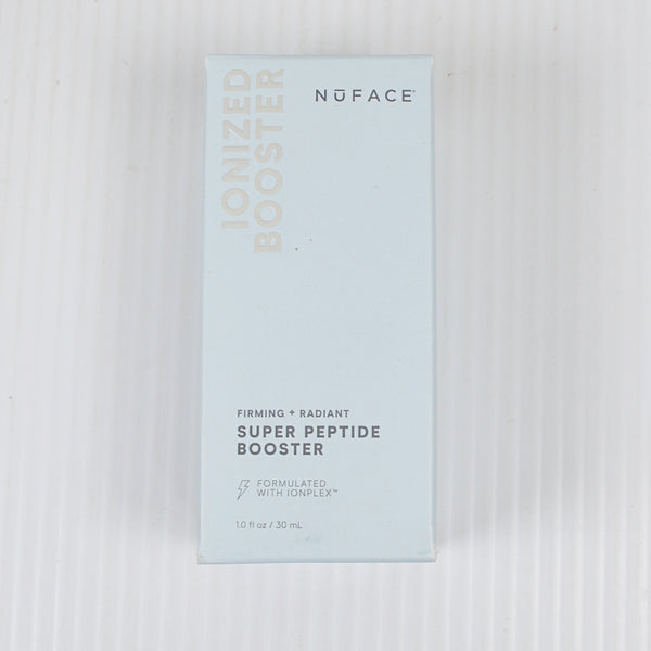 NuFace Set Ionized Super Peptide Booster 1 oz + Facial Towelettes + Zip Bag