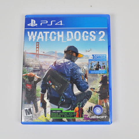 Watch Dogs 2 (PlayStation 4, 2016) - PS4 Mature - Ubisoft