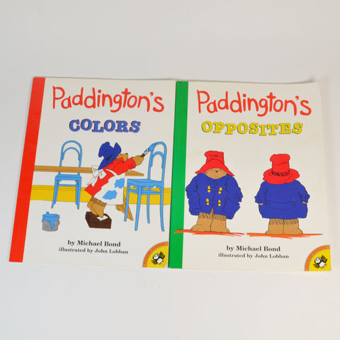 Paddington's Colors & Opposites by Michael Bond - Lot of 2 Paddington Bear
