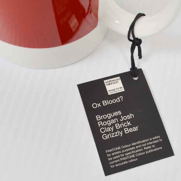 Pantone Coffee Mug - 484 C - Ox Blood Red, Brogues, Clay Brick - Factory Second