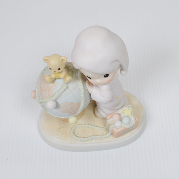 Precious Moments May Your World Be Trimmed With Joy Figurine 522082 Christmas 1991