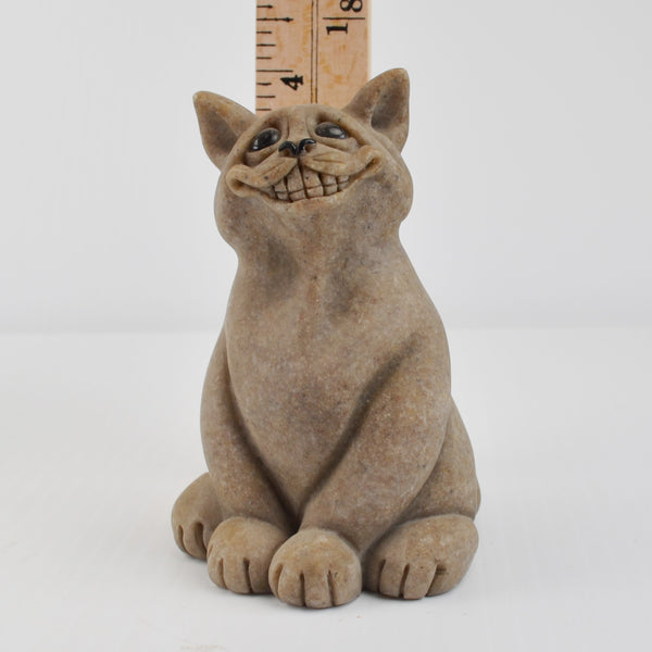 Second Nature Design Quarry Critters Cat Chico - Smiling Cat Figurine 2000