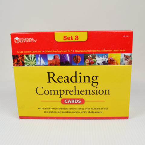 Learning Resources Reading Comprehension Cards Set 2 - 60 Leveled Stories