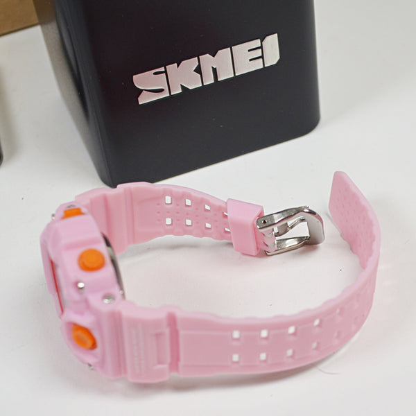 SKMEI Kids Pink Sports Watch 50m Water Resist Boys Girls Alarm Digital Wristwatch Light