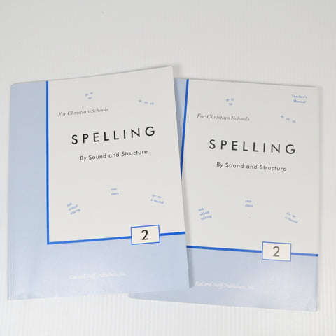 Spelling By Sound And Structure Student Workbook & Teacher Manual - Grade 2
