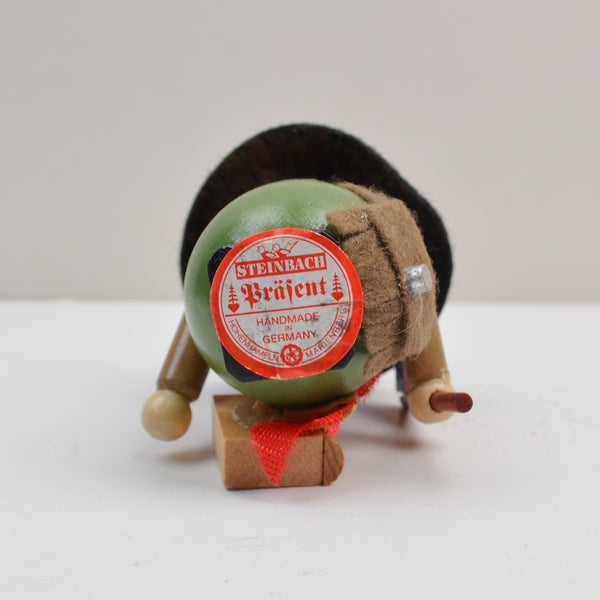 Vintage Steinbach Boy Scout Wooden Christmas Ornament Handmade In Germany