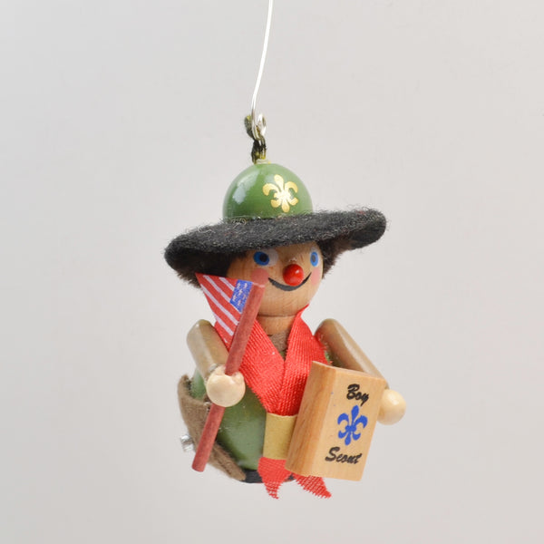 Vintage Steinbach Boy Scout Wooden Christmas Ornament Handmade In Germany