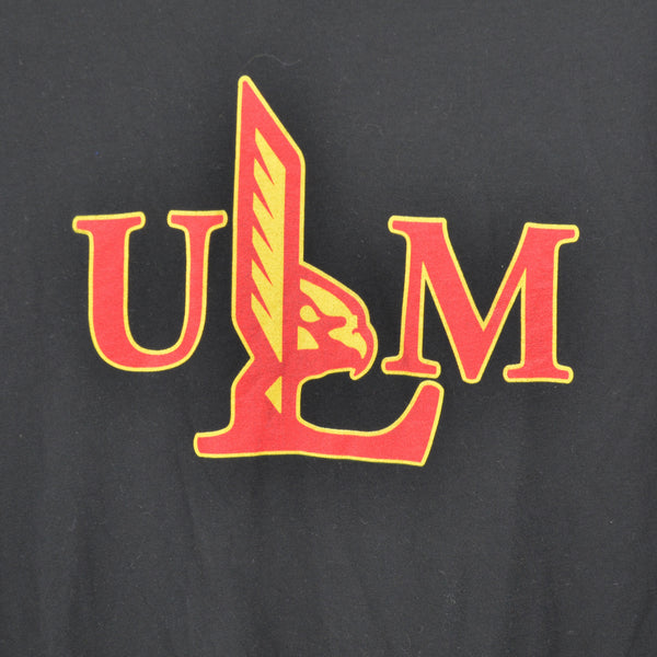 ULM Warhawks University Louisiana Monroe Mens Long Sleeve T-Shirt Medium Black