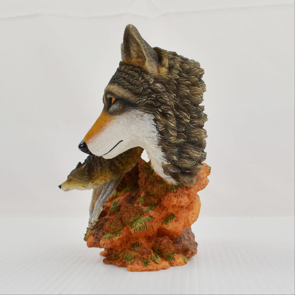 Hamilton Wolf Sculpture Figurine Path of Courage - Soul of Nature Collection 99