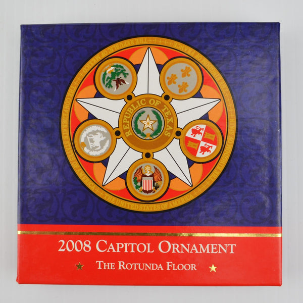 2008 Texas State Capitol Ornament - Booklet - Capitol Rotunda Floor - NEW