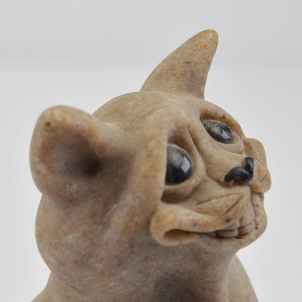 Second Nature Design Quarry Critters Cat Chico - Smiling Cat Figurine 2000