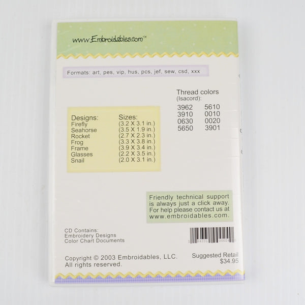 Baby Boy Embroidery Designs Lot of 2 CDs by San Lori, My Minds Eye - Blue Baby
