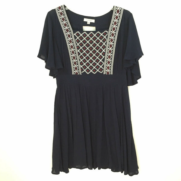 Illa Illa Womens Dress - Swing Open Back - Dark Navy Blue - Size Large