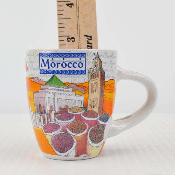 Espresso Morocco Cup Mug Spoon Original Box Espresso Coffee Mini Mug - NEW