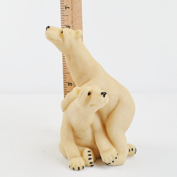 Quarry Critters Polar Bear Peter & Polly Bear Figurine 2000 Second Nature Design