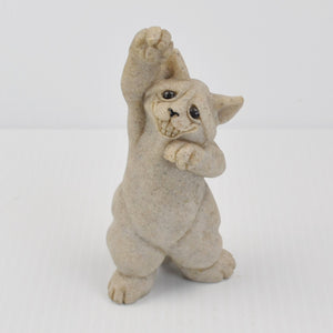 Second Nature Design Quarry Critters Cat Caz - Smiling Standing Cat Figurine