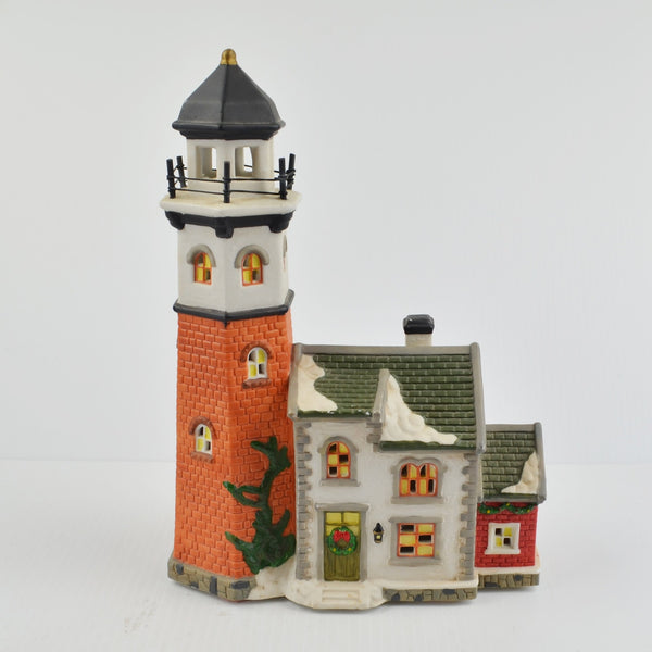 Santa's Workbench Collection Victorian Cape May Lighthouse 1999 - New LED Light