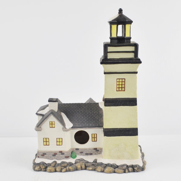 Santa's Workbench Collection Victorian Newcastle Lighthouse 1999 - New LED Light