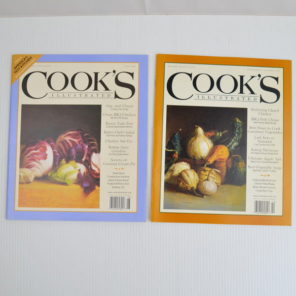 Lot Of 12 Cook's Illustrated Magazines 2004, 2006, 2007 - Excellent Condition