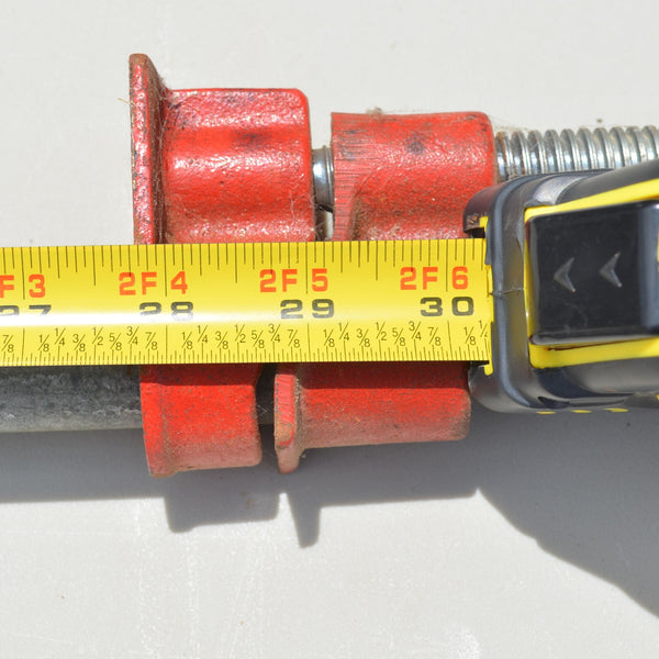 Lot of 4 Pipe Clamps Various Lengths - VIntage 3/4"