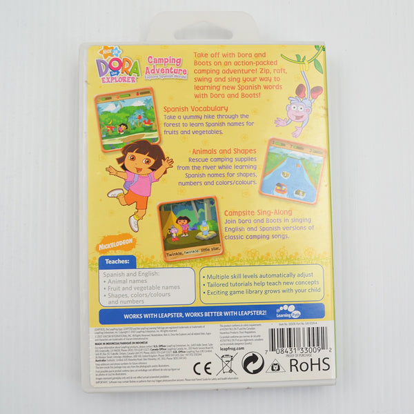 5 Lot Leap Frog Leapster Game Cartridges - Dora, Nemo, Up, Disney Fairies, I Spy