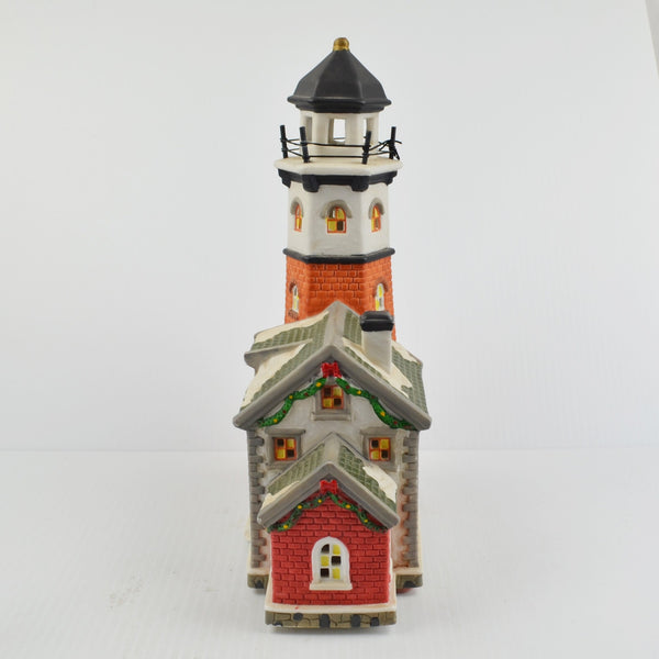 Santa's Workbench Collection Victorian Cape May Lighthouse 1999 - New LED Light