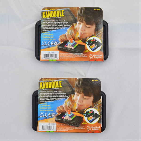Lot of 2 Kanoodle 3D Brain Teaser Puzzle Game 200 Challenges Education Insights