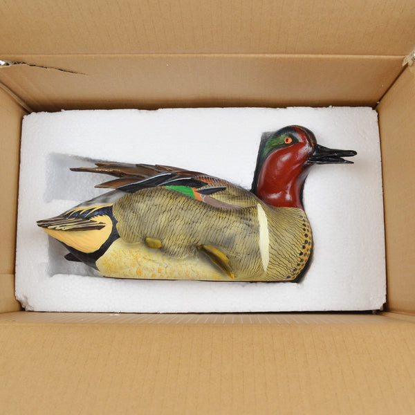 Sam Nottleman Preen Green Wing Teal Duck Decoy - Loon Lake by Wild Wings - 5090