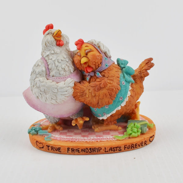 Vintage Chicken Soup For the Soul “True Friendship Lasts Forever” Figurine 1999