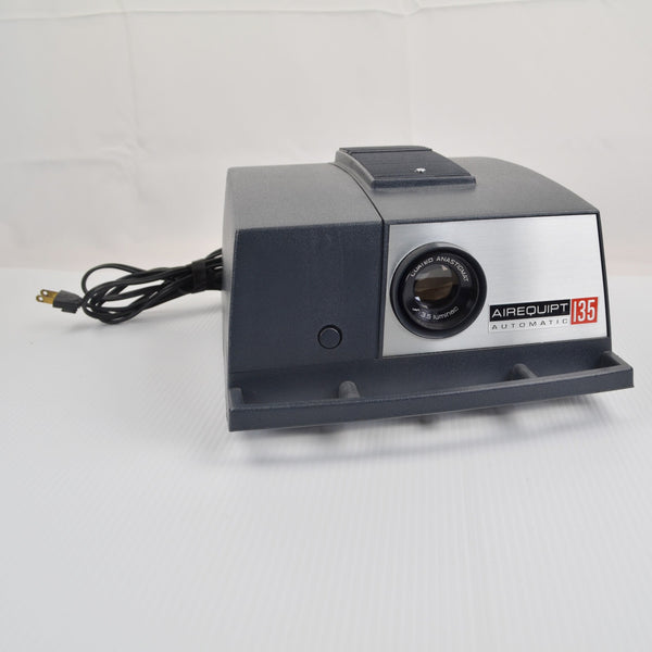 Airequipt 135 2 x 2 Vintage Slide Projector 4" Luminal Lens Tested Works