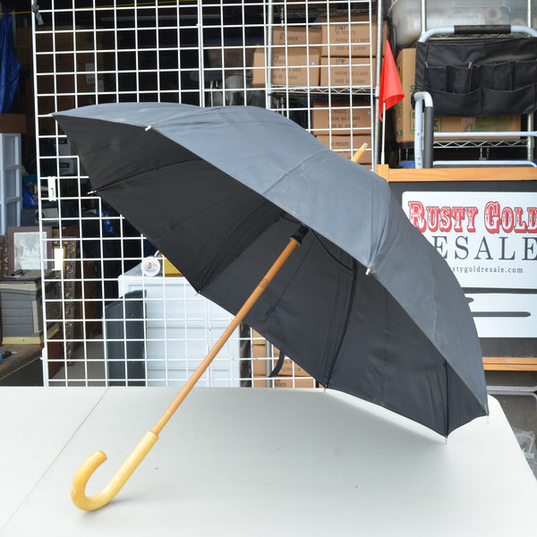 Bamboo Cane Umbrella - Vintage Black
