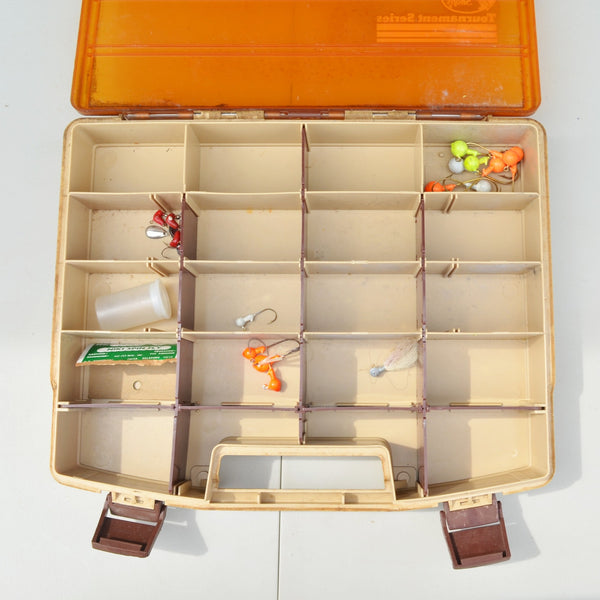 2 Sided Plano Magnum Fishing Lure Storage Box With Lures + Single Sided Lure Box