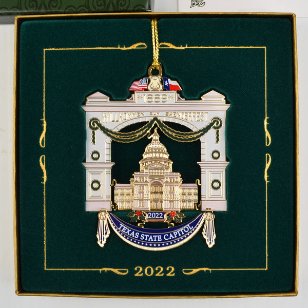 2022 Texas State Capitol Ornament - Booklet - Welcome to Songfest Arch - NEW