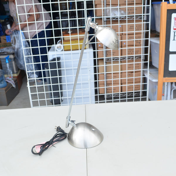 Swing Arm Desk Lamp - Silver Chrome Finish