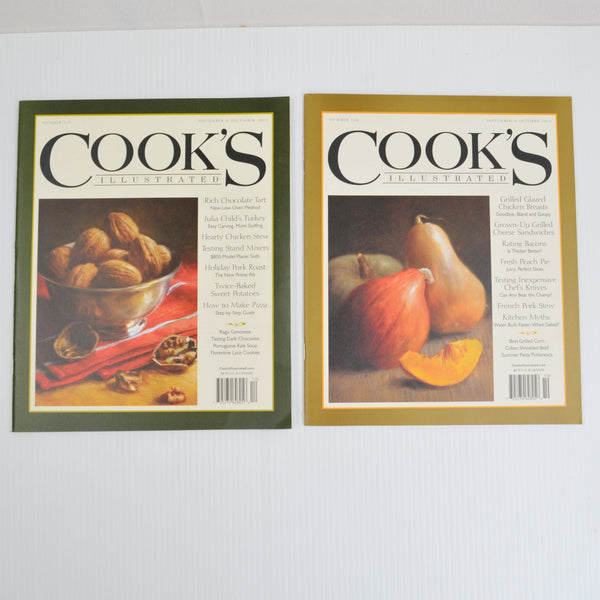 Lot Of 12 Cooks Illustrated Magazines 2010, 2013 Complete - Excellent Condition