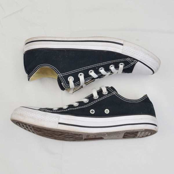 Converse Chuck Taylor All Star Low Womens 9.5 Mens 7.5 Black Athletic Sneakers
