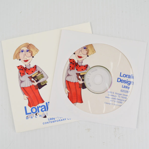 Loralie Designs Machine Embroidery CD 620287 - Libby - School Teacher, Librarian
