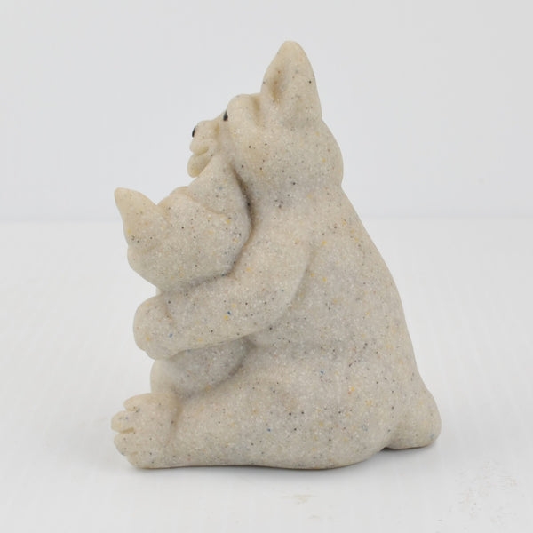 Second Nature Design Quarry Critters Cats Celine Cleo Hugging Cat Figurine 2001